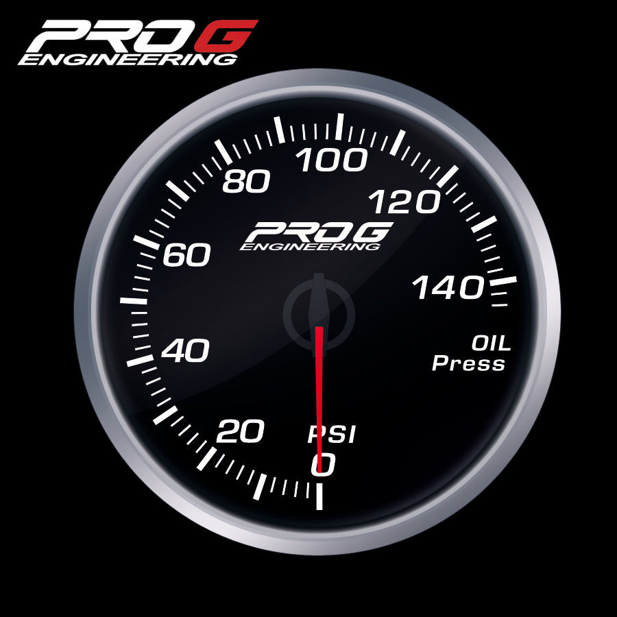 Manómetro Pro G Race Series RS, presión de aceite PSI 60 mm