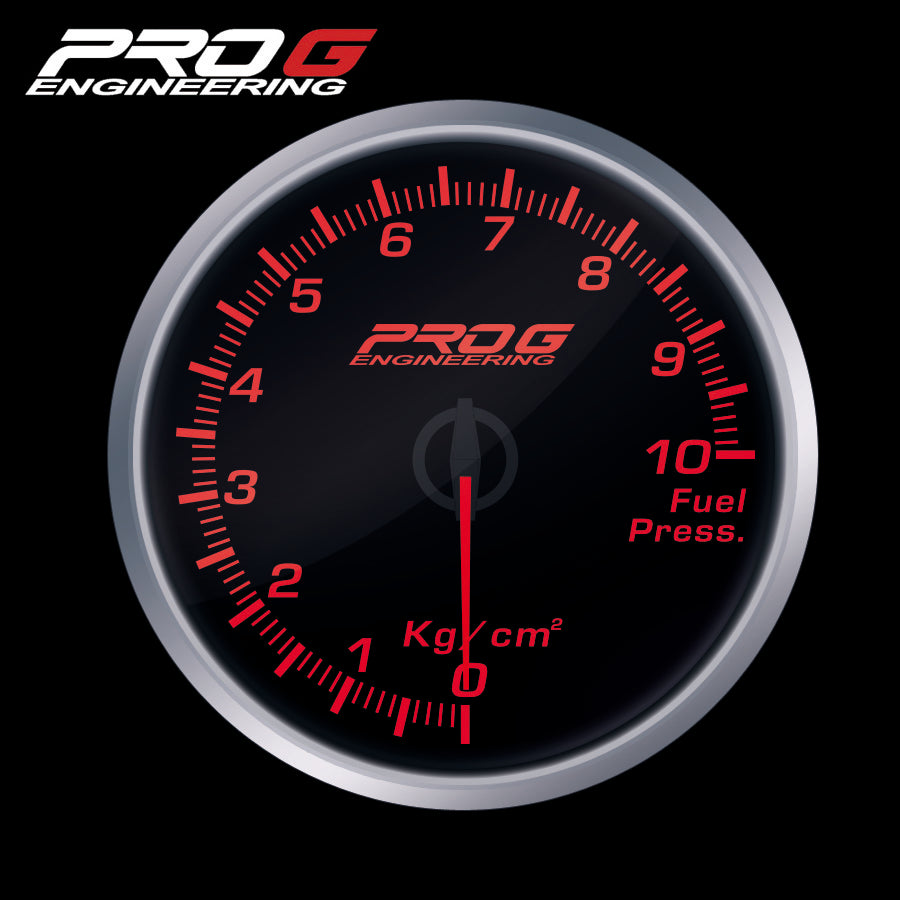 Manómetro Pro G Race Series RS, presión de combustible Kg/cm2 ROJO 52 mm