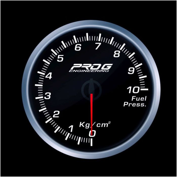 Manómetro Pro G Race Series RS, presión de combustible Kg/cm2 BLANCO 60 mm