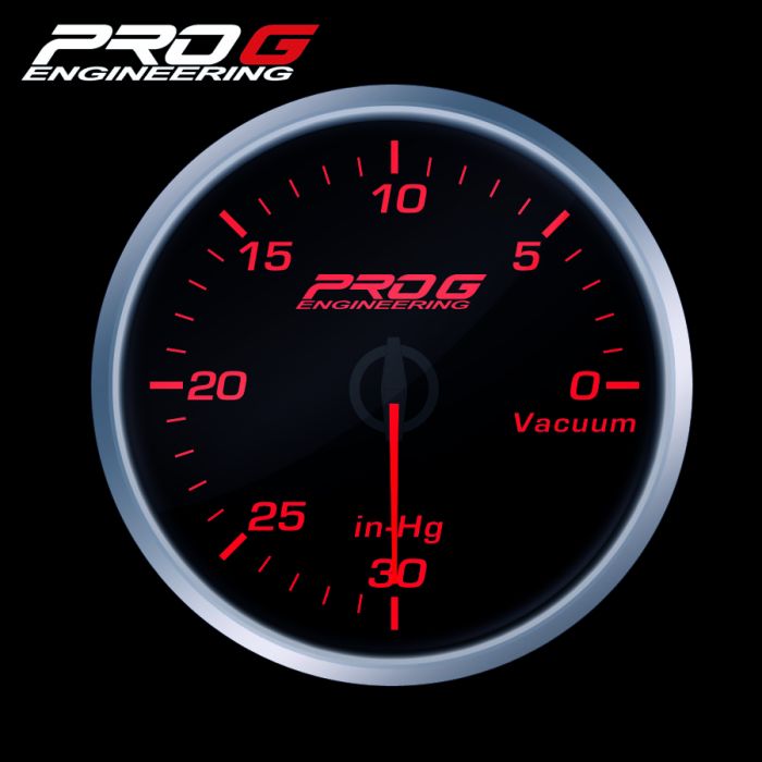 Manómetro Pro G Race Series RS, rojo vacío, 52 mm