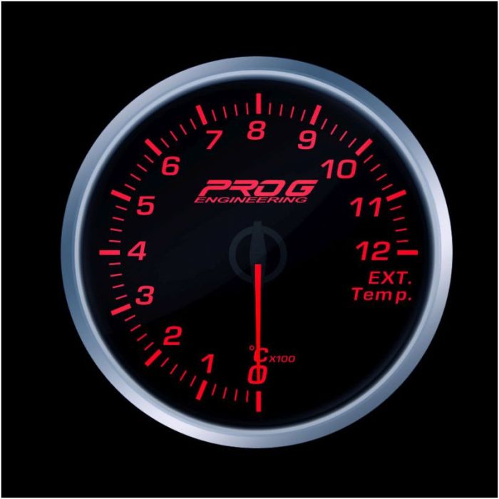 Indicador Pro G Race Series RS, temperatura de gases de escape (EGT) °C, rojo, 60 mm