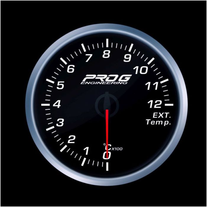 Indicador Pro G Race Series RS, temperatura de gases de escape (EGT) °C, blanco, 60 mm