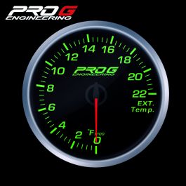 Pro G Race Series RS gauge, exhaust gas temperature EGT °F GREEN 52mm