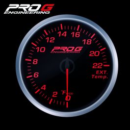 Pro G Race Series RS gauge, exhaust gas temperature EGT °F RED 60mm