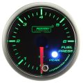 Motor paso a paso Prosport para indicador de presión de combustible, serie Peak, 52 mm, color verde.