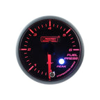 Motor paso a paso Prosport para indicador de presión de combustible, serie Peak, 52 mm, color ámbar.