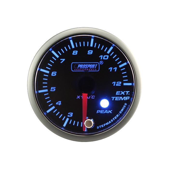 Motor paso a paso para indicador EGT Prosport, serie Peak, 52 mm, azul