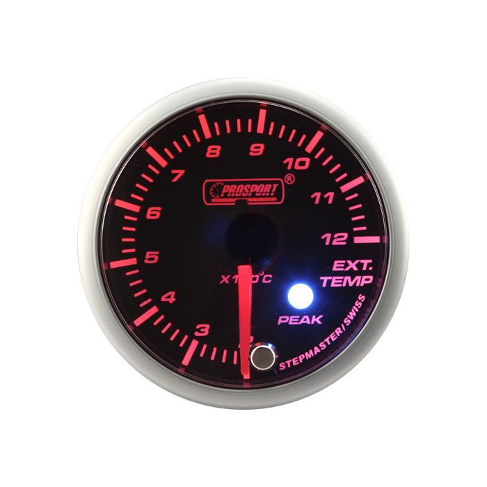 Motor paso a paso para indicador EGT Prosport, serie Peak, 52 mm, color ámbar
