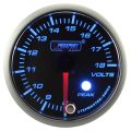 Indicador de voltaje Prosport para motor paso a paso, serie Peak, 52 mm, azul