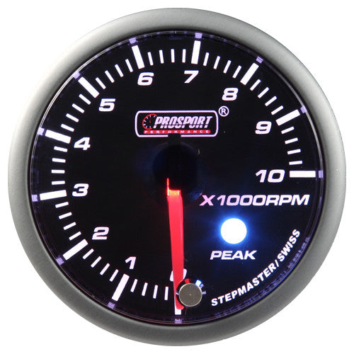 Indicador de revoluciones (tacómetro) Prosport Stepper Motor Peak serie 52 mm
