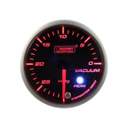 Indicador de vacío Prosport, motor paso a paso, serie Peak, color ámbar.