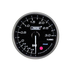 Indicador de presión de turbo Prosport Premium de 60 mm, color ámbar.