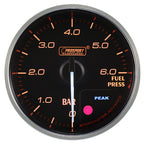 Indicador de presión de combustible Prosport Premium 60 mm ámbar