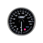 Indicador de voltaje Prosport Premium de 60 mm, color ámbar.