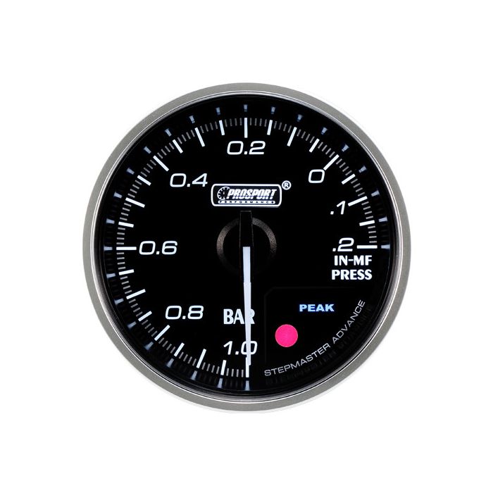 Prosport Premium Indicador de vacío 52mm ámbar