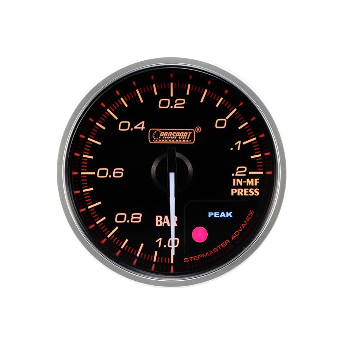 Prosport Premium Indicador de vacío 60mm ámbar