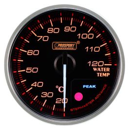 Indicador de temperatura del agua Prosport Premium de 52 mm, color ámbar.