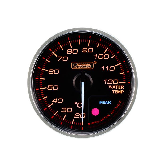 Prosport Premium 60mm Water Temperature Gauge Amber.