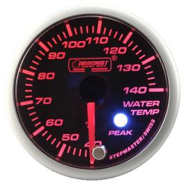 Prosport water temperature Indicator Stepper Motor Peak series 52mm Amber