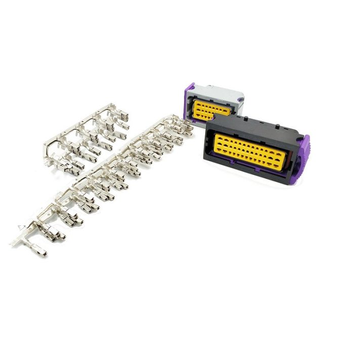 Black Ecumaster Emu Connectors with Terminals