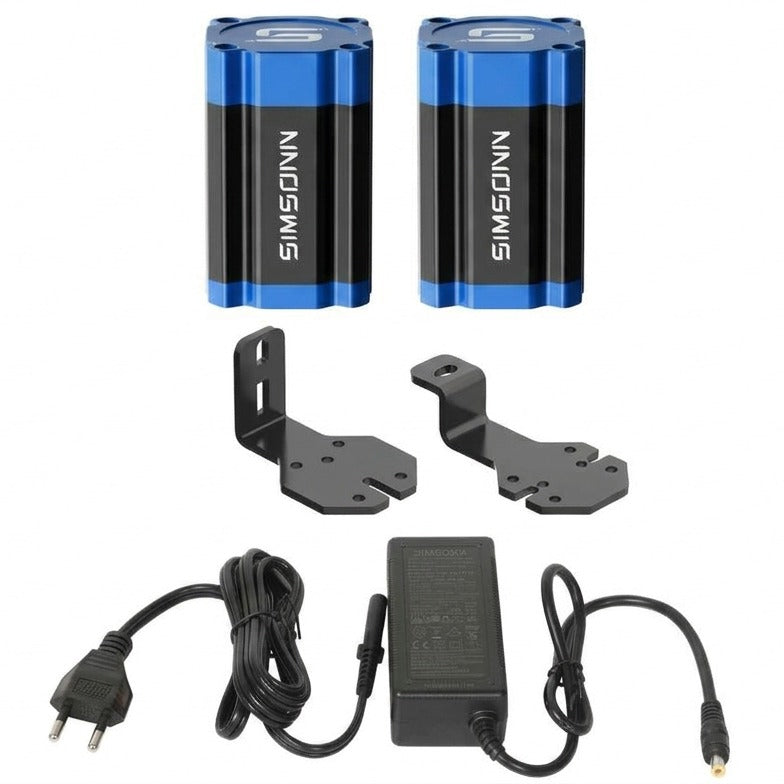 Reactor háptico para pedales con vibración SIMSONN VAM Pro Linear Motor Simulador Simracing Pack de 2 con fuente de alimentación
