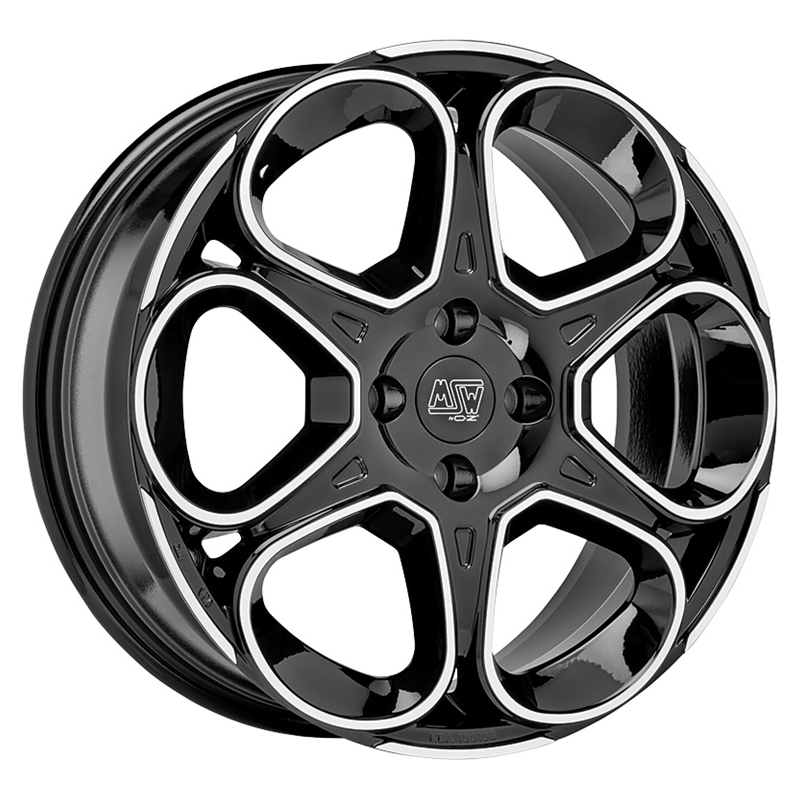Llanta MSW 83 17x7" 5x110 ET25 Gloss Black Full Polished