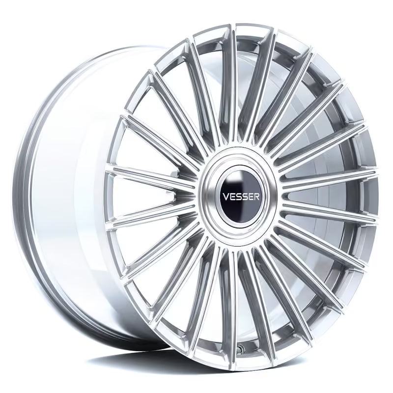 Llanta Vesser VSR5 Forged 21x9.5" PCD a medida ET15-57 Machined Silver - Taylor Made