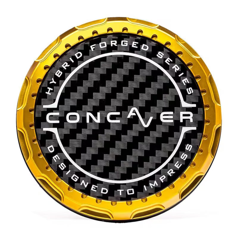Concaver tapa central - Carbon - oro Anodized