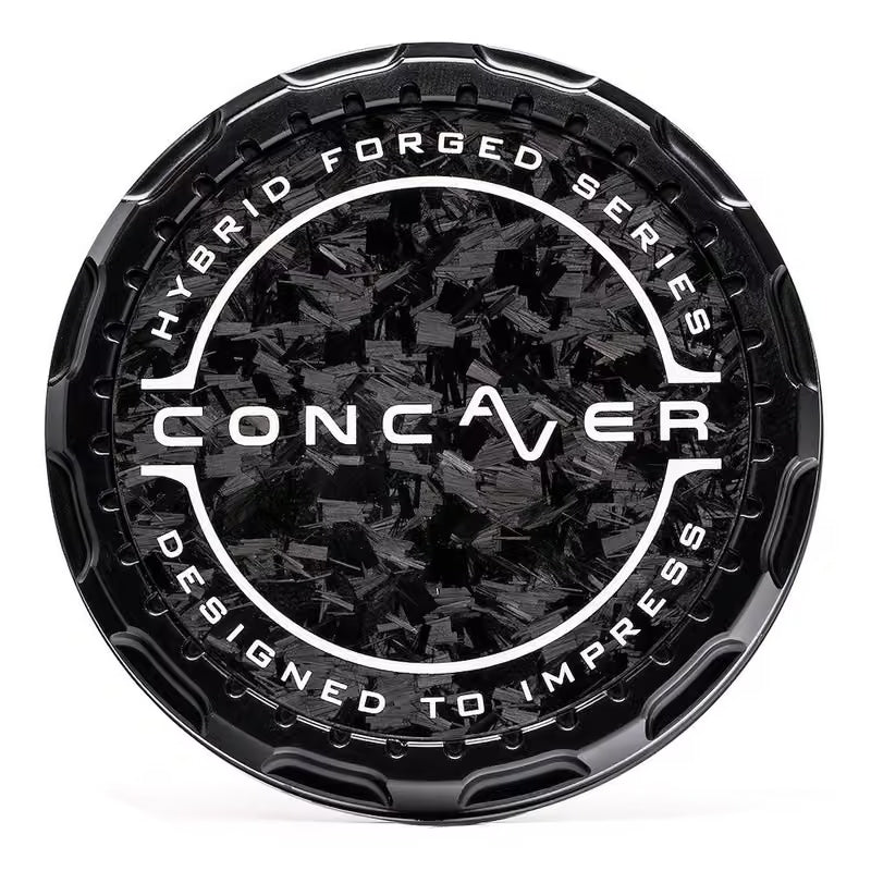 Concaver tapa central - Forged Carbon - negro Anodized