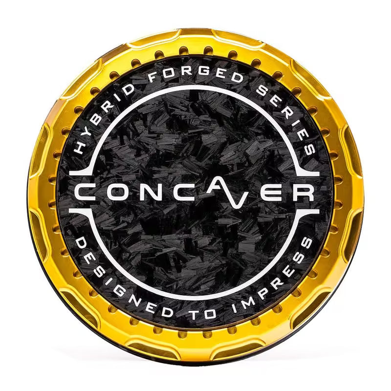 Concaver tapa central - Forged Carbon - oro Anodized