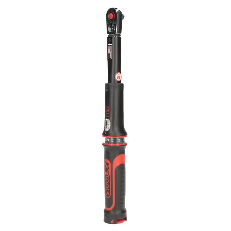 KS Tools Ergotorqueprecision Torque Wrench con Reversible Ratchet Head, 1/4" - 5-25 Nm