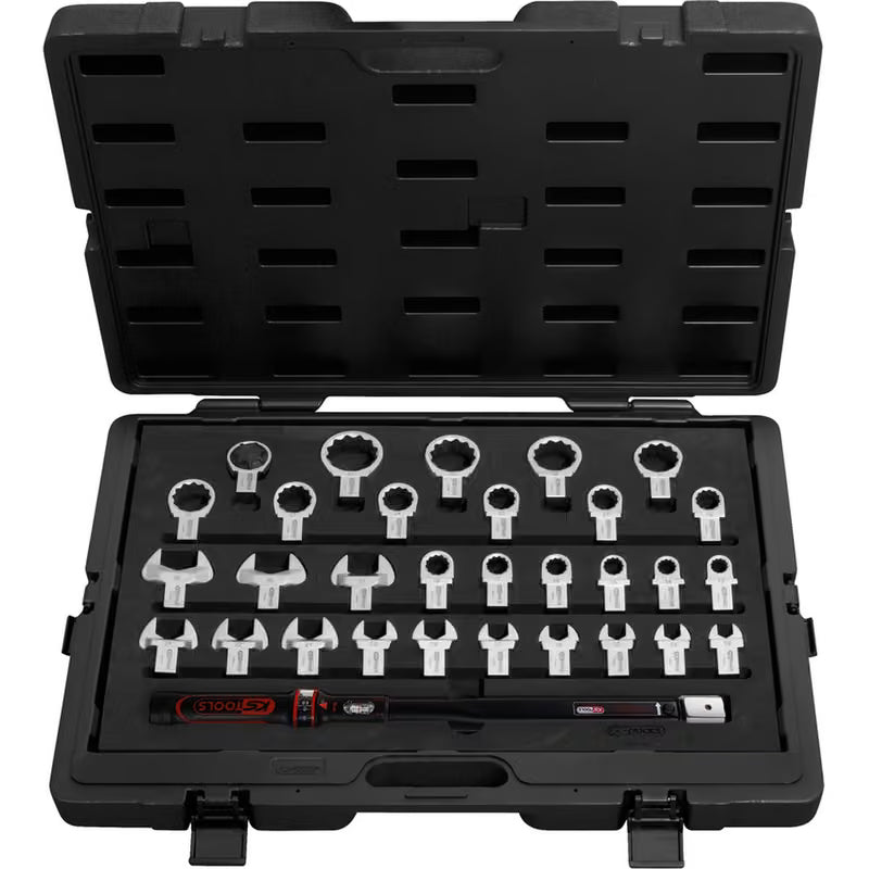 KS Tools 1/2" Interchangeable Torque Wrench Set, 14x18 mm, 31 Pcs con Certificate