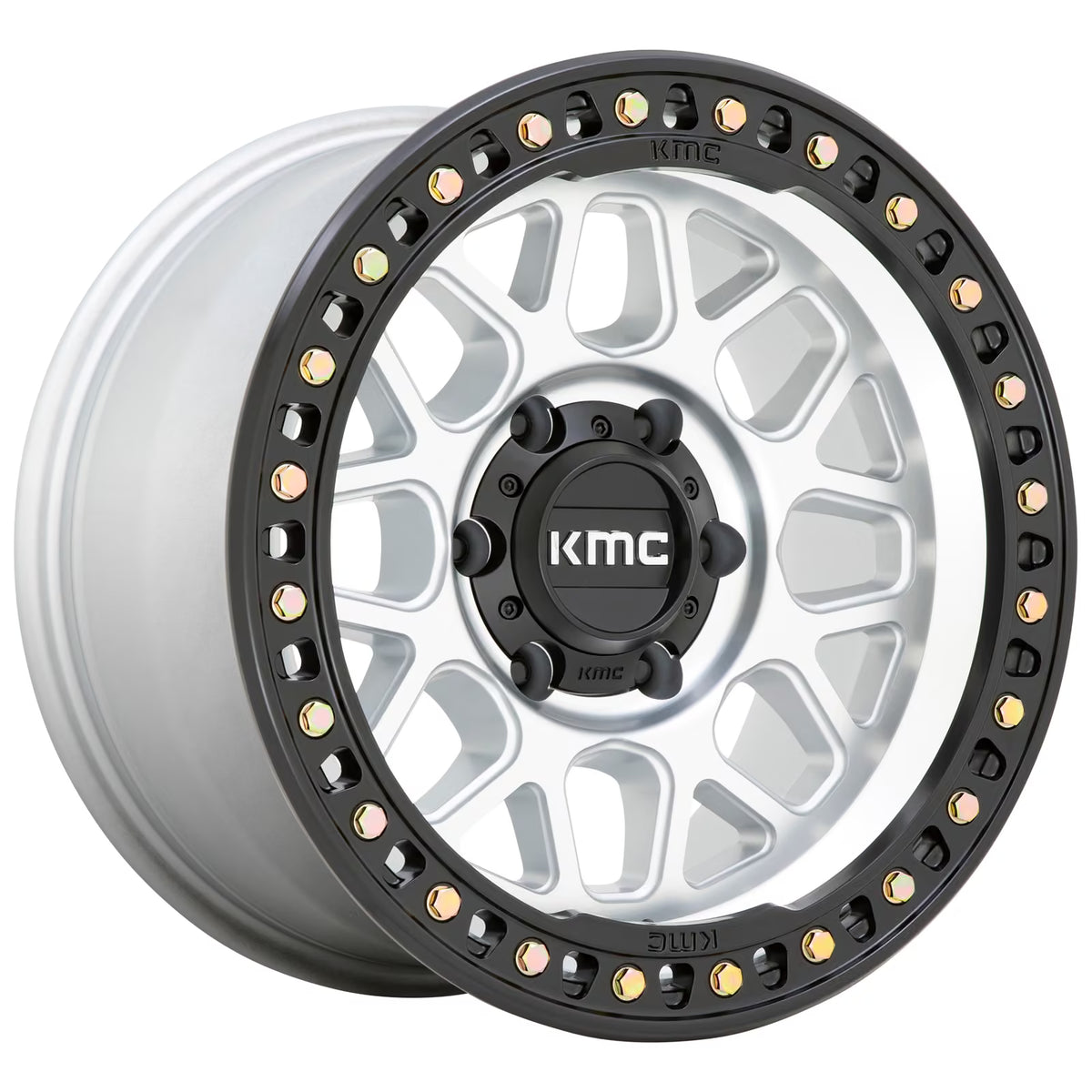 Llanta KMC KM549 GRS 17x9" 6x139.7 ET18 Machined, Satin Black Lip