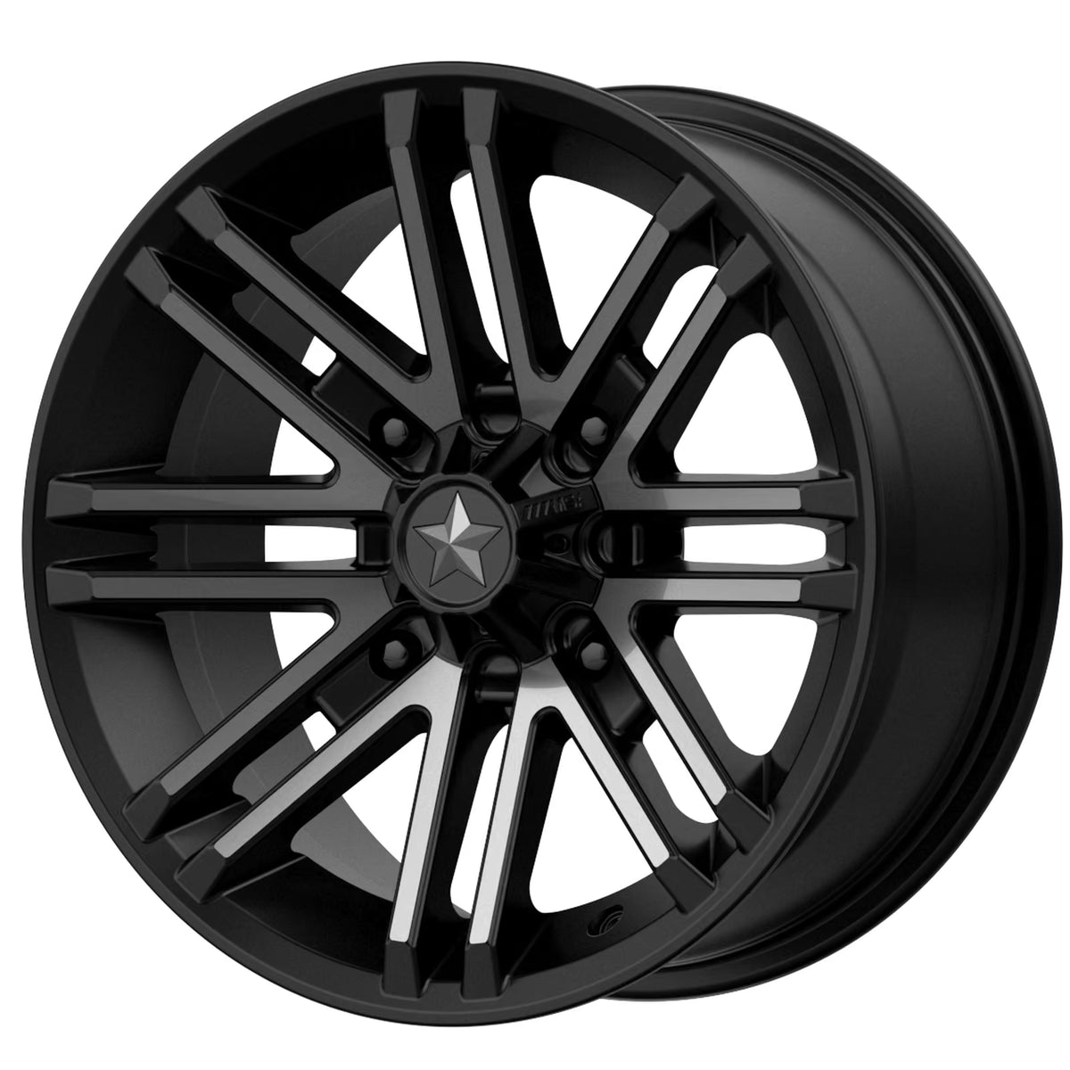 Llanta MSA Offroad M40 Rogue UTV 14x7" 4x110 ET10 Satin Black, Titanium Tint