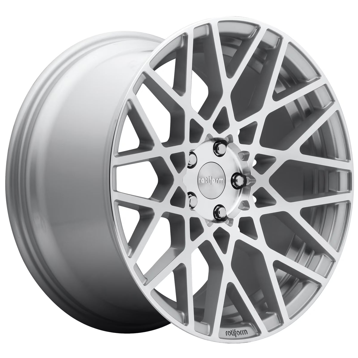 Llanta Rotiform BLQ 19x8.5" 5x114.3 ET38 Gloss Silver Machined