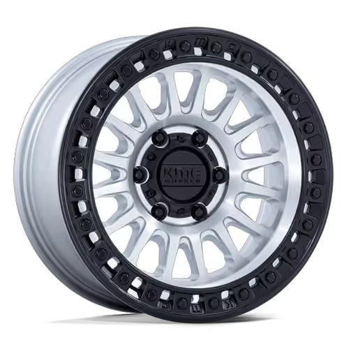 Llanta KMC KM552 IMS 17x8.5" 6x139.7 ET25 Machined, Matte Black Lip
