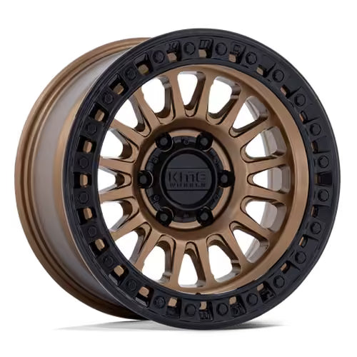 Llanta KMC KM552 IMS 17x8.5" 5x127 ET25 Matte Bronze, Gloss Black Lip