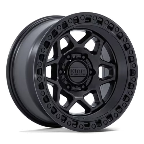 Llanta KMC KM553 Torx 17x8.5" 6x139.7 ET25 Matte Black, Gloss Black Lip
