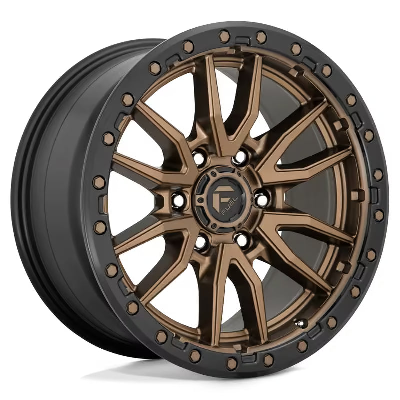 Llanta Fuel D681 Rebel 18x9" 6x135 ET20 Flat Bronze, Black Ring