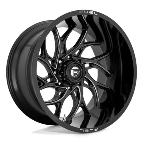 Llanta Fuel D741 Runner 22x12" 8x165.1 ET-44 Gloss Black Milled