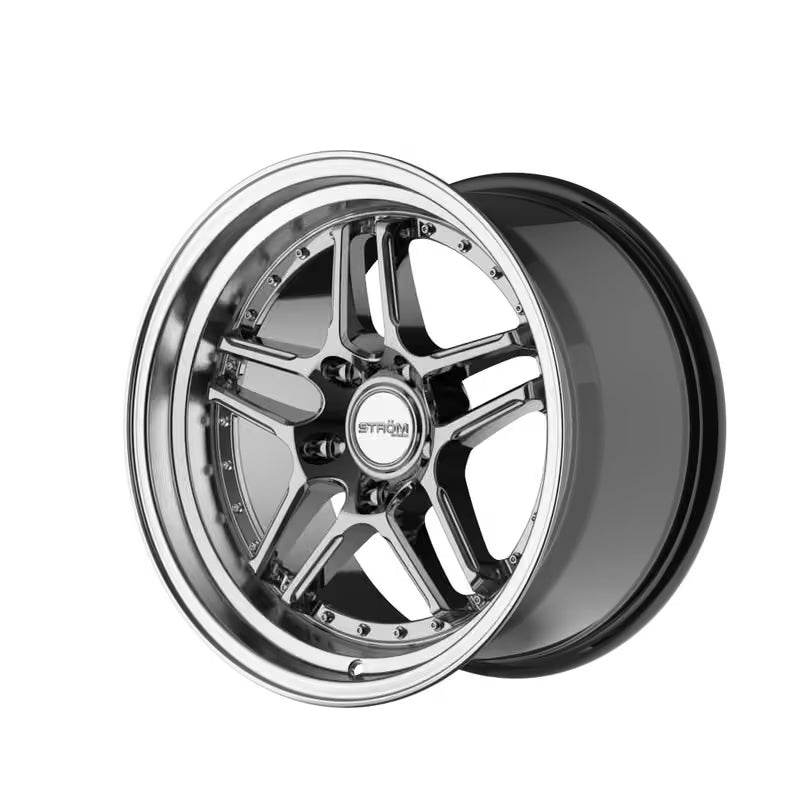 Llanta Ström DS-05 17x9.5" 5x120 ET15 Hyper Polished Dish