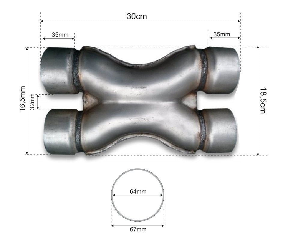 X-Pipe 63 mm