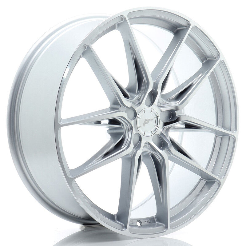 Llanta Japan Racing JR-44 20x8" PCD a medida (5 agujeros) ET20-40 Machined Silver