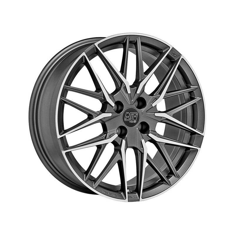 Llanta MSW 50-4 18x7.5" 4x100 ET42 Gunmetal, Machined Spokes