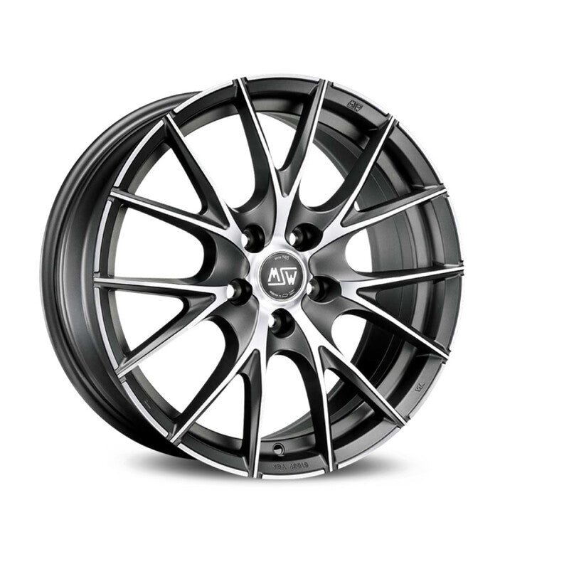 Llanta MSW 25 17x8" 5x108 ET45 Titanium Full Polished