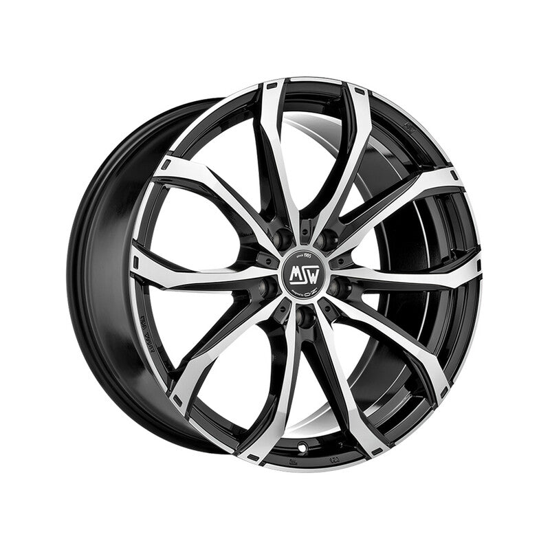Llanta MSW 48 19x9" 5x120 ET38 Black Full Polished