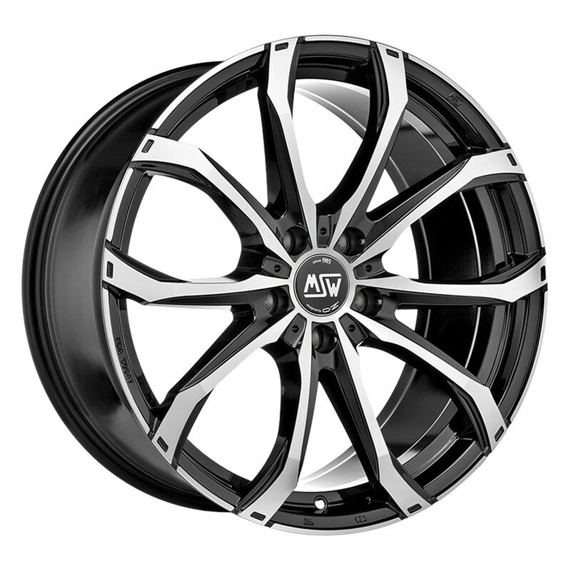 Llanta MSW 48 21x10" 5x112 ET38 Gloss Black, Machined Spokes