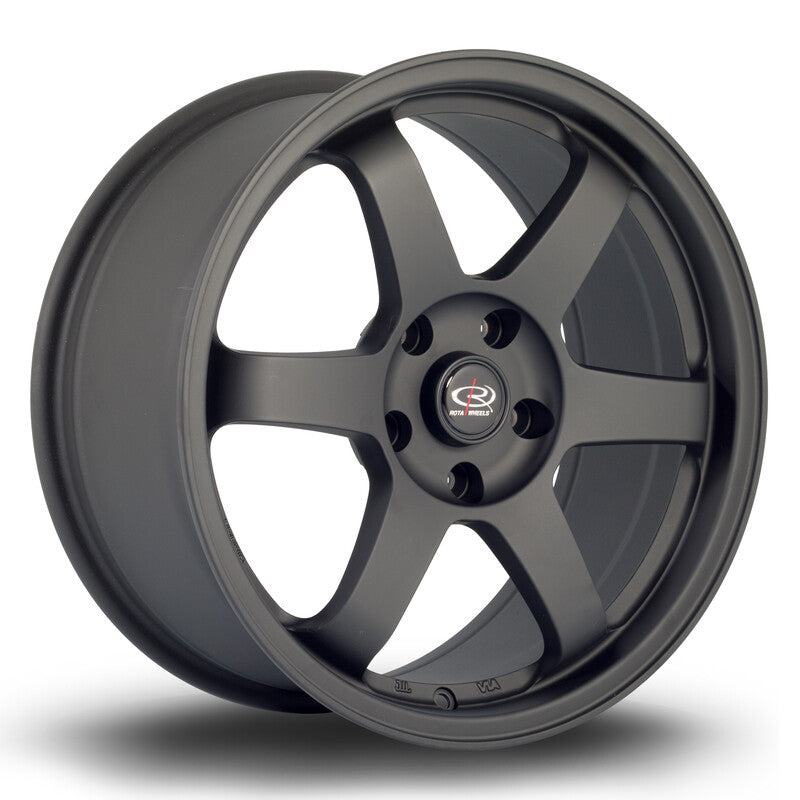 Llanta Rota Grid 17x8" 4x100 ET35 Flat Black