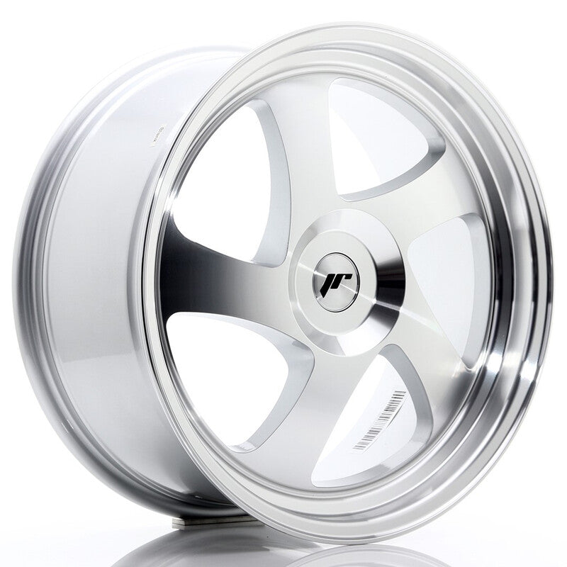 Llanta Japan Racing JR-15 19x8.5" PCD a medida (4 y 5 agujeros) ET20-40 Silver, Machined Face