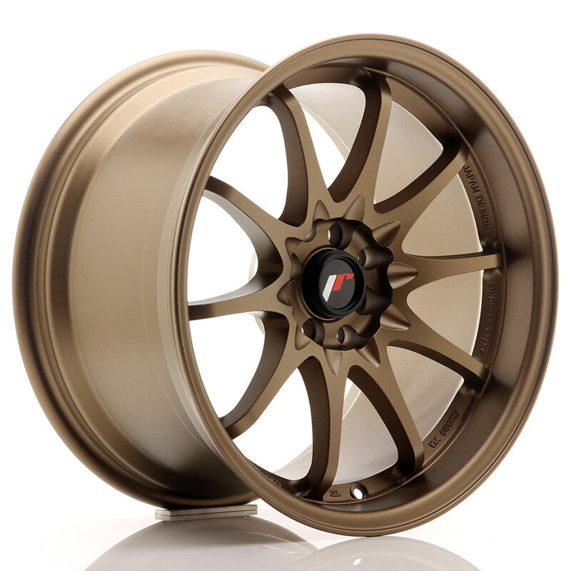 Llanta Japan Racing JR-5 17x9.5" 5x100/114.3 ET25 Dark Anodized Bronze